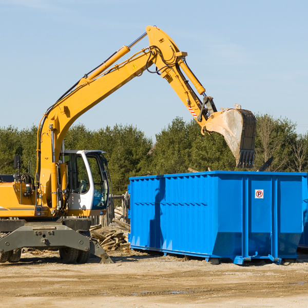 can i rent a residential dumpster for a construction project in Mayflower Village California